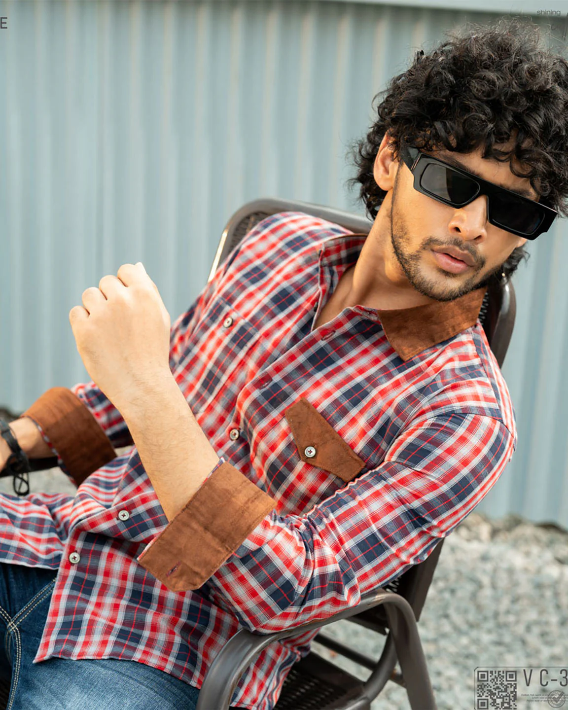 Checked Shirt -323 - Image 2