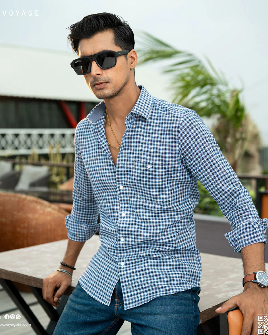 Checked Shirt -324 - Image 2