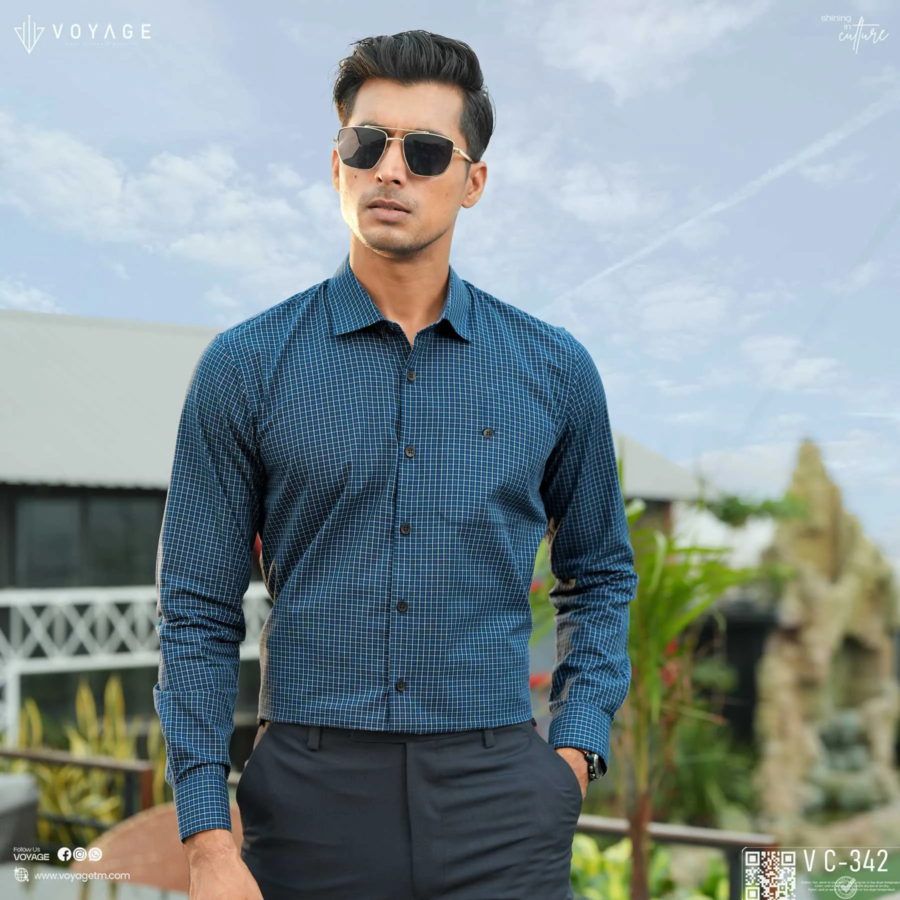 Checked Shirt -342 - Image 2