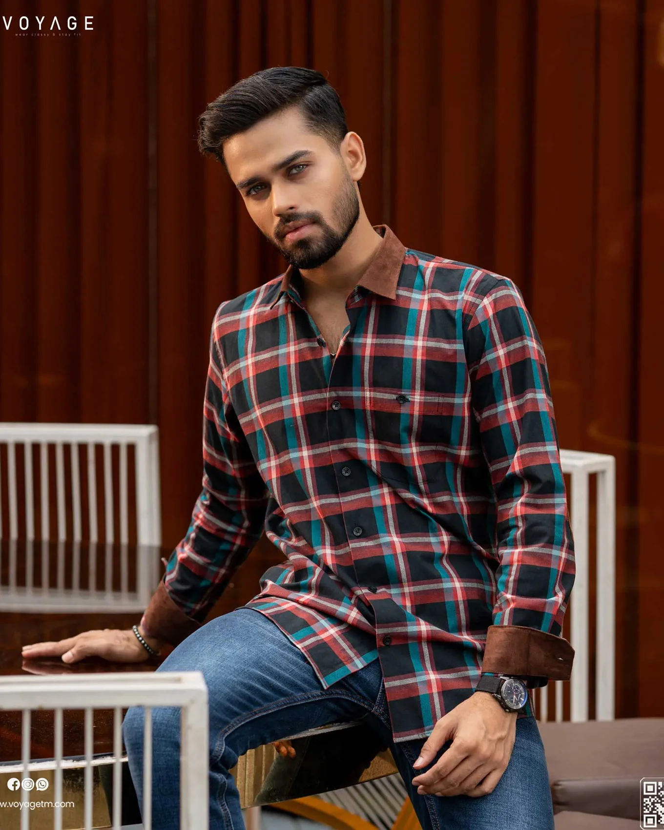 Checked Shirt -364 - Image 2