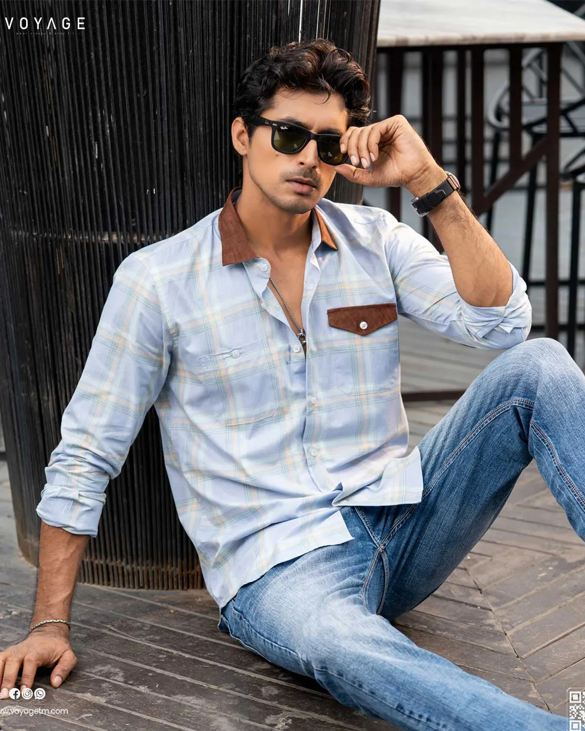 Checked Shirt -366 - Image 2