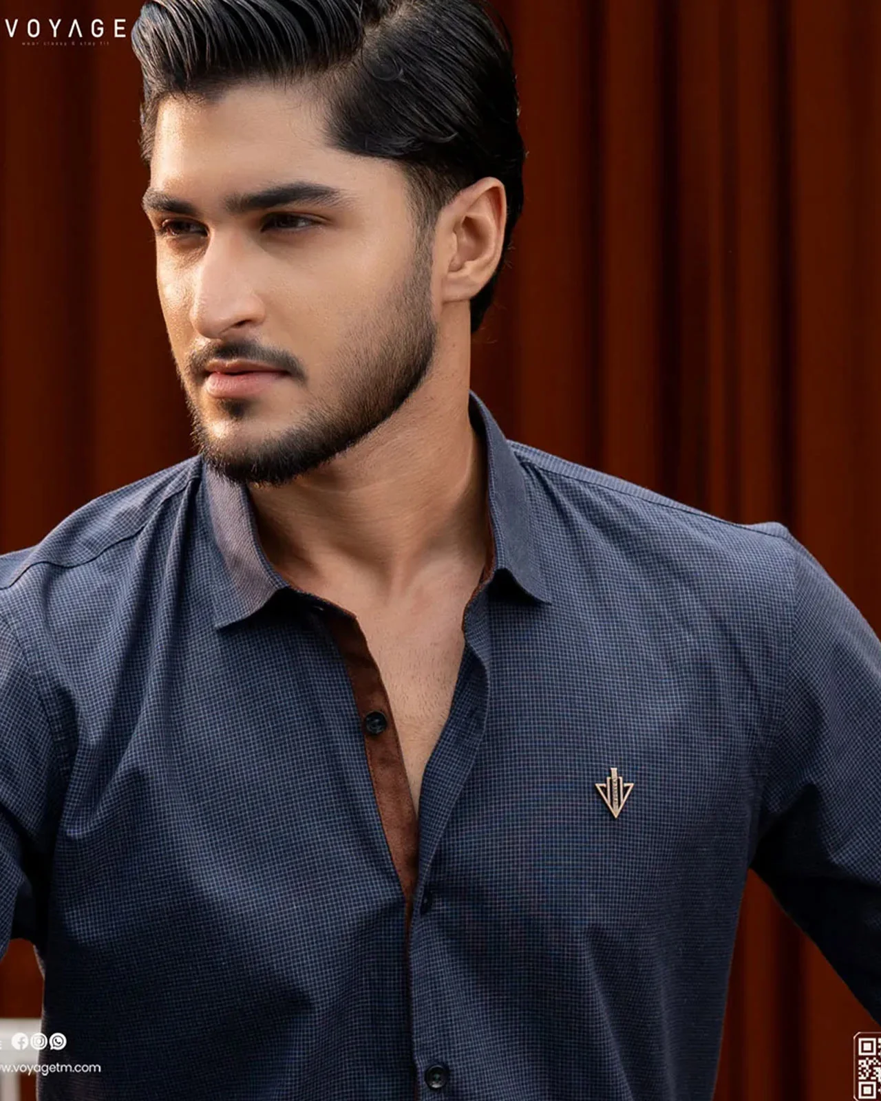 Checked Shirt -371 - Image 3