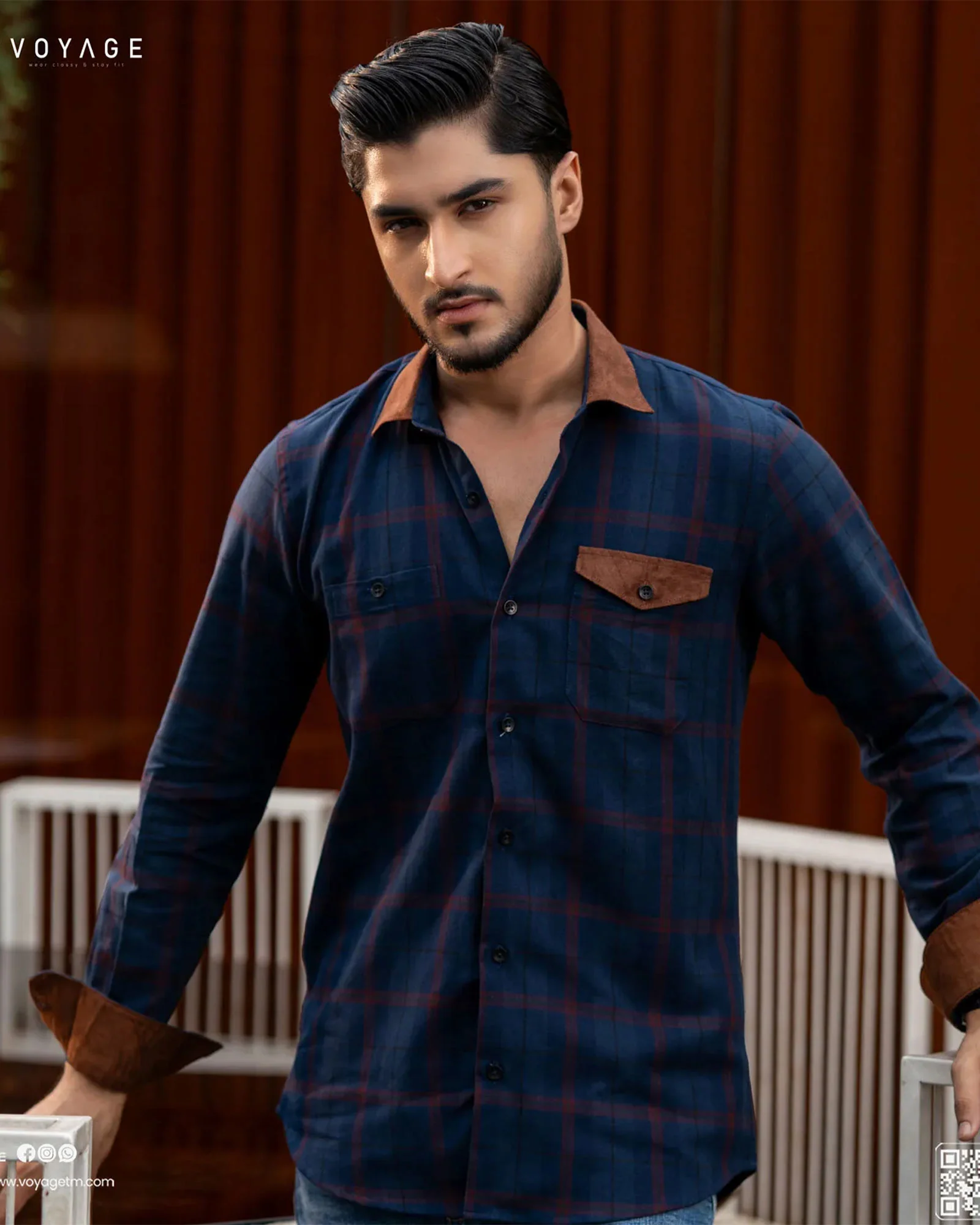 Checked Shirt -379 - Image 2