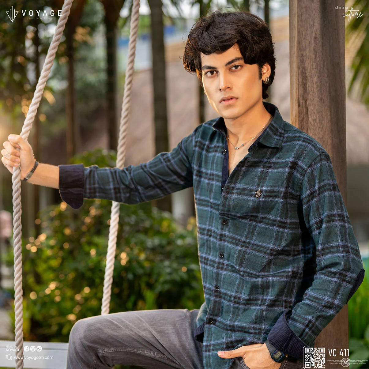 Checked Shirt-411 - Image 2