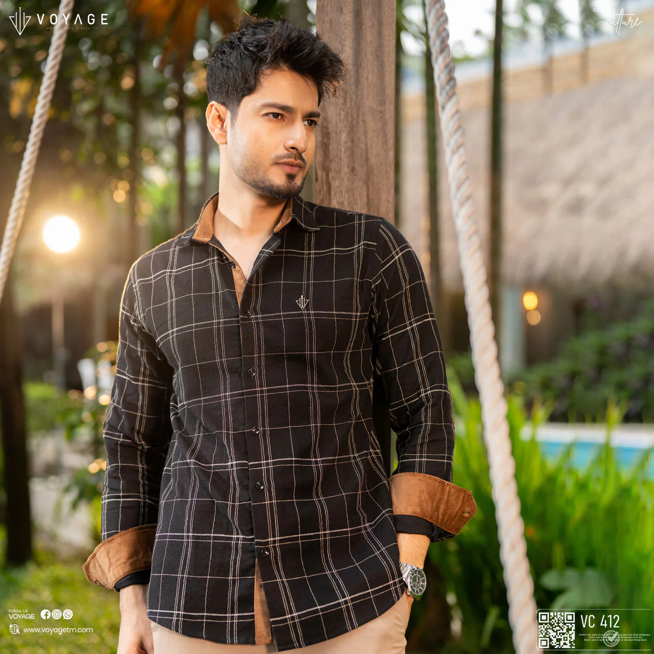 Checked Shirt-412 - Image 2