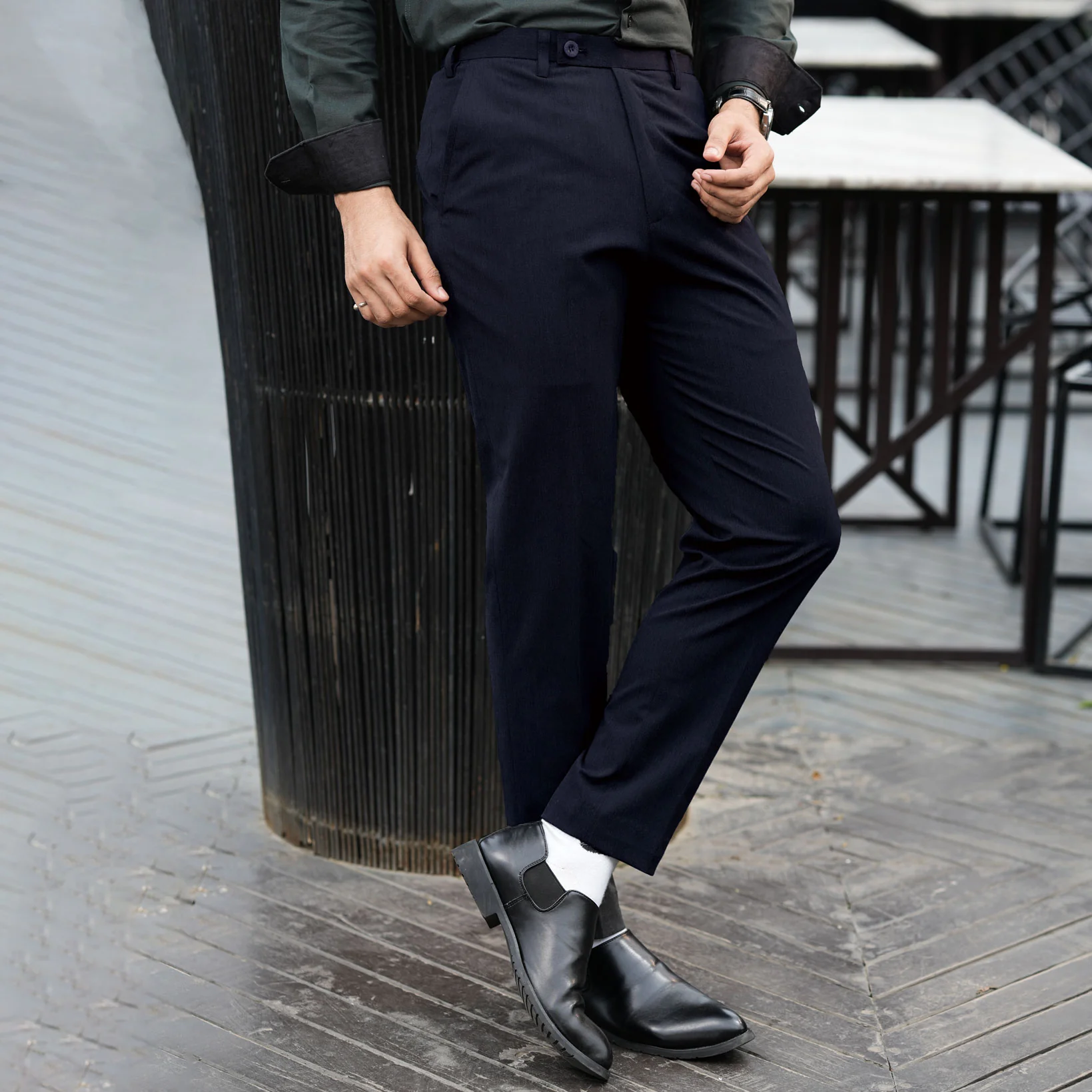 Formal Pant -Black Navy - Image 2