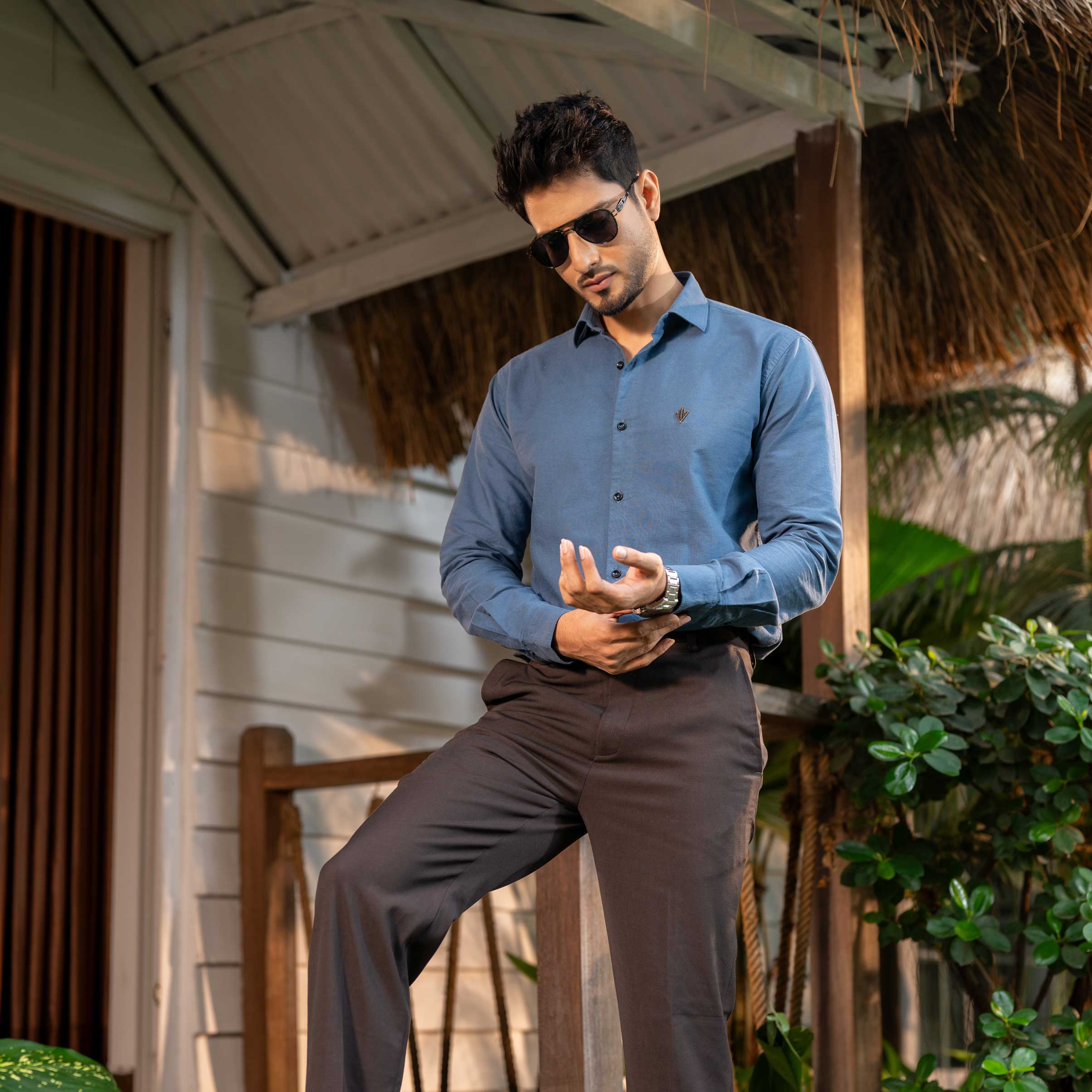 Shadow Blue Formal Shirt - Image 2