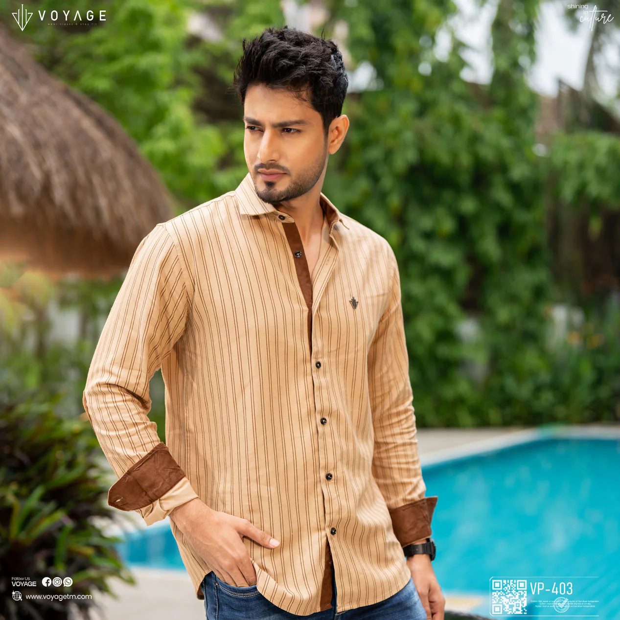 Stripe Shirt -403 - Image 2